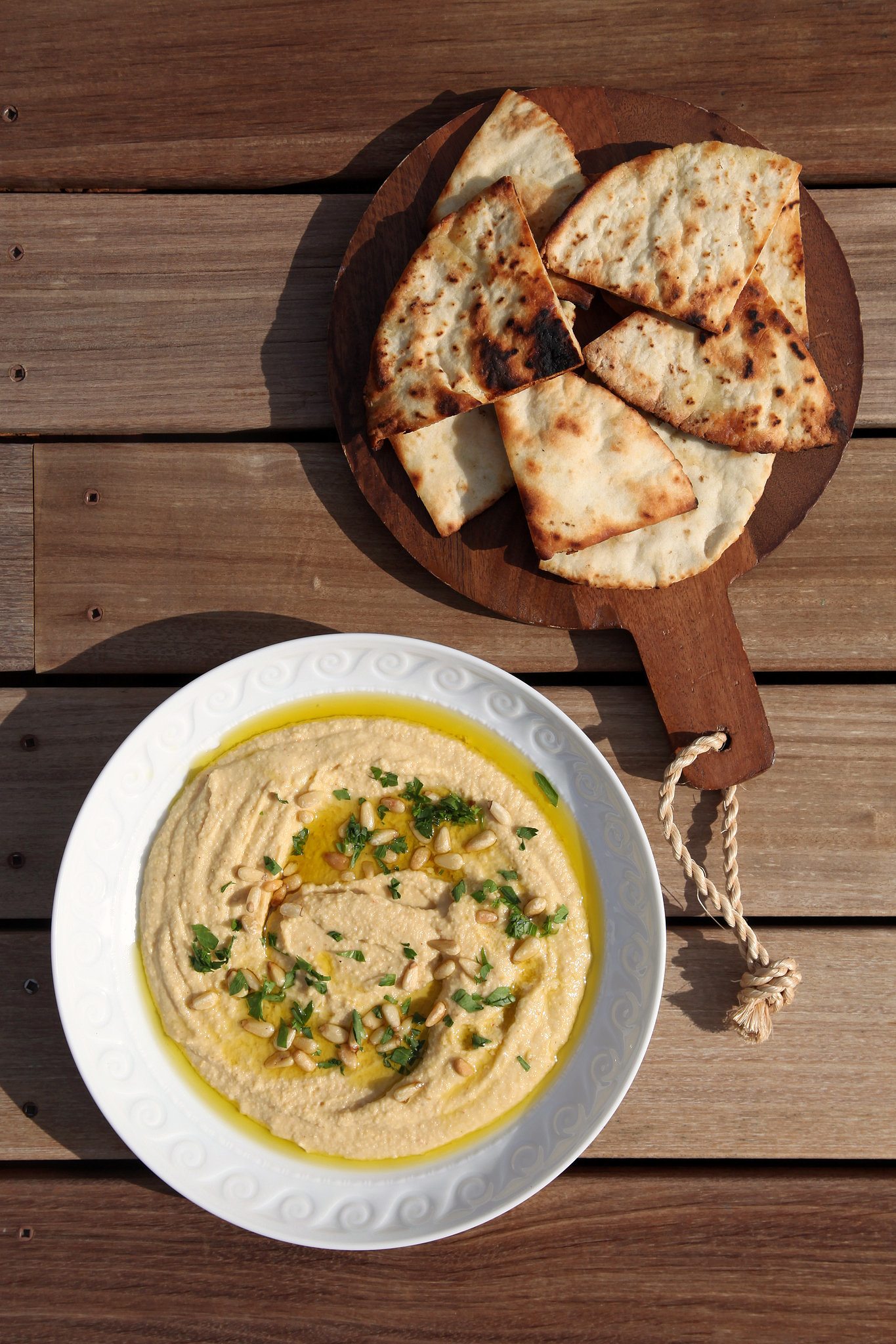 how to take hummus from sad store-bought tub to party-ready