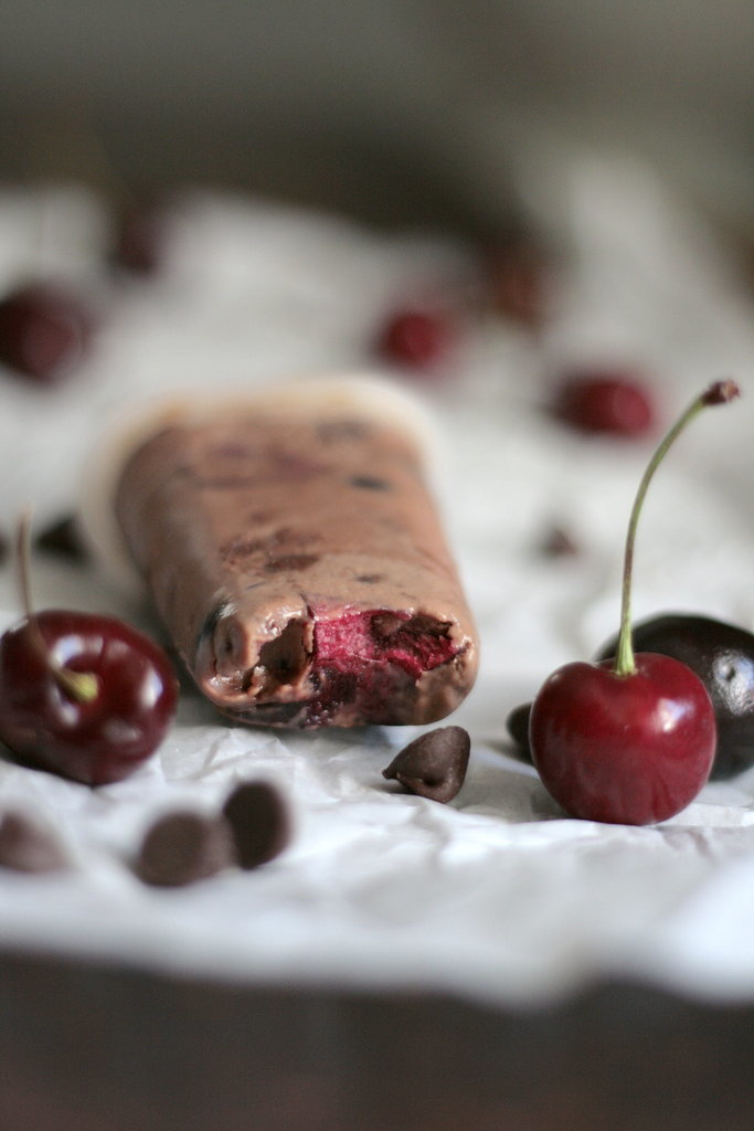 Nutella and Cherry Fudgesicles Nutella and Cherry Fudgesicles