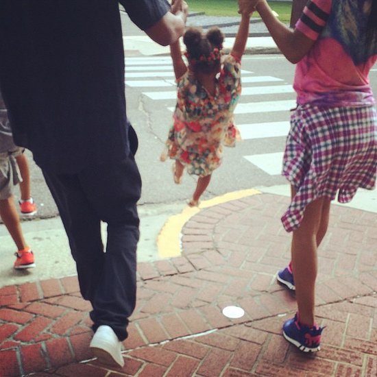 Blue got a ride in her parents arms.
Source: Instagram user beyonce Blue got a ride in her parents arms.
Source: Instagram user beyonce