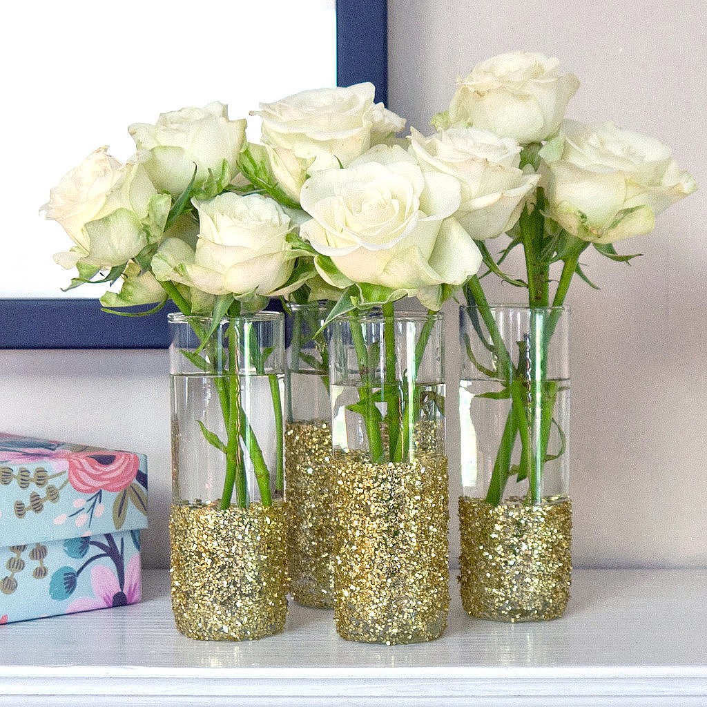 Glitter Shot-Glass Vases Glitter Shot-Glass Vases