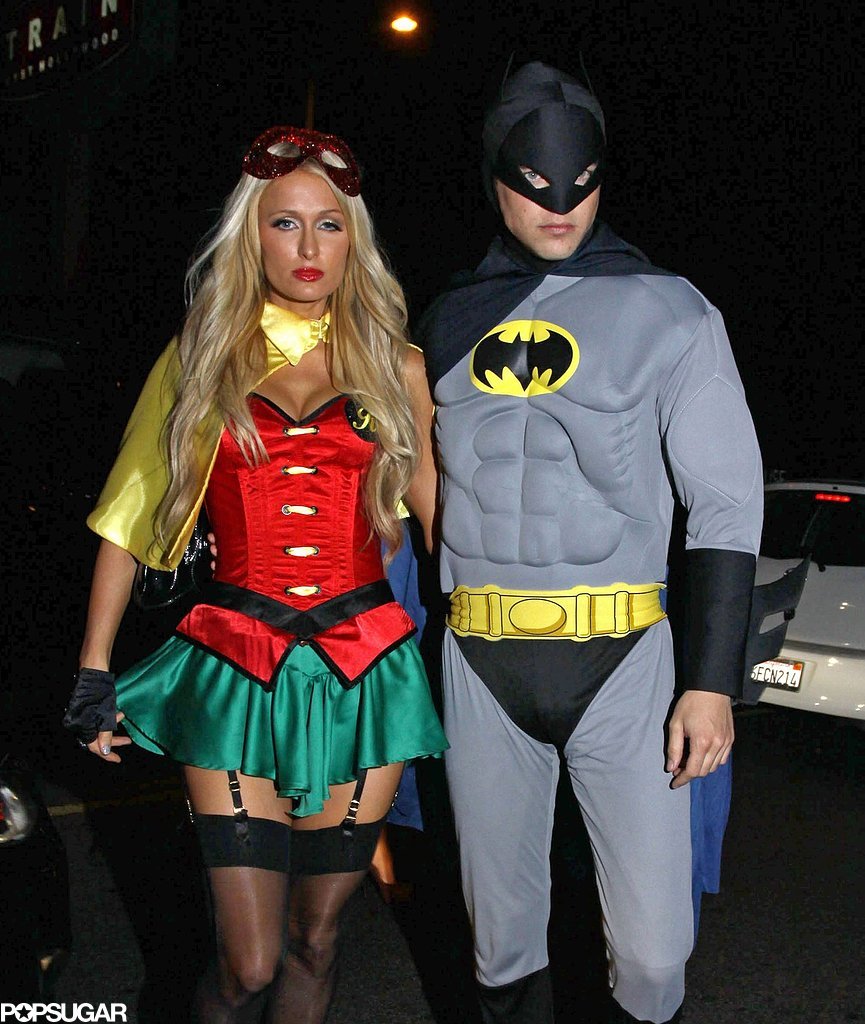 robin cosplay and Batman