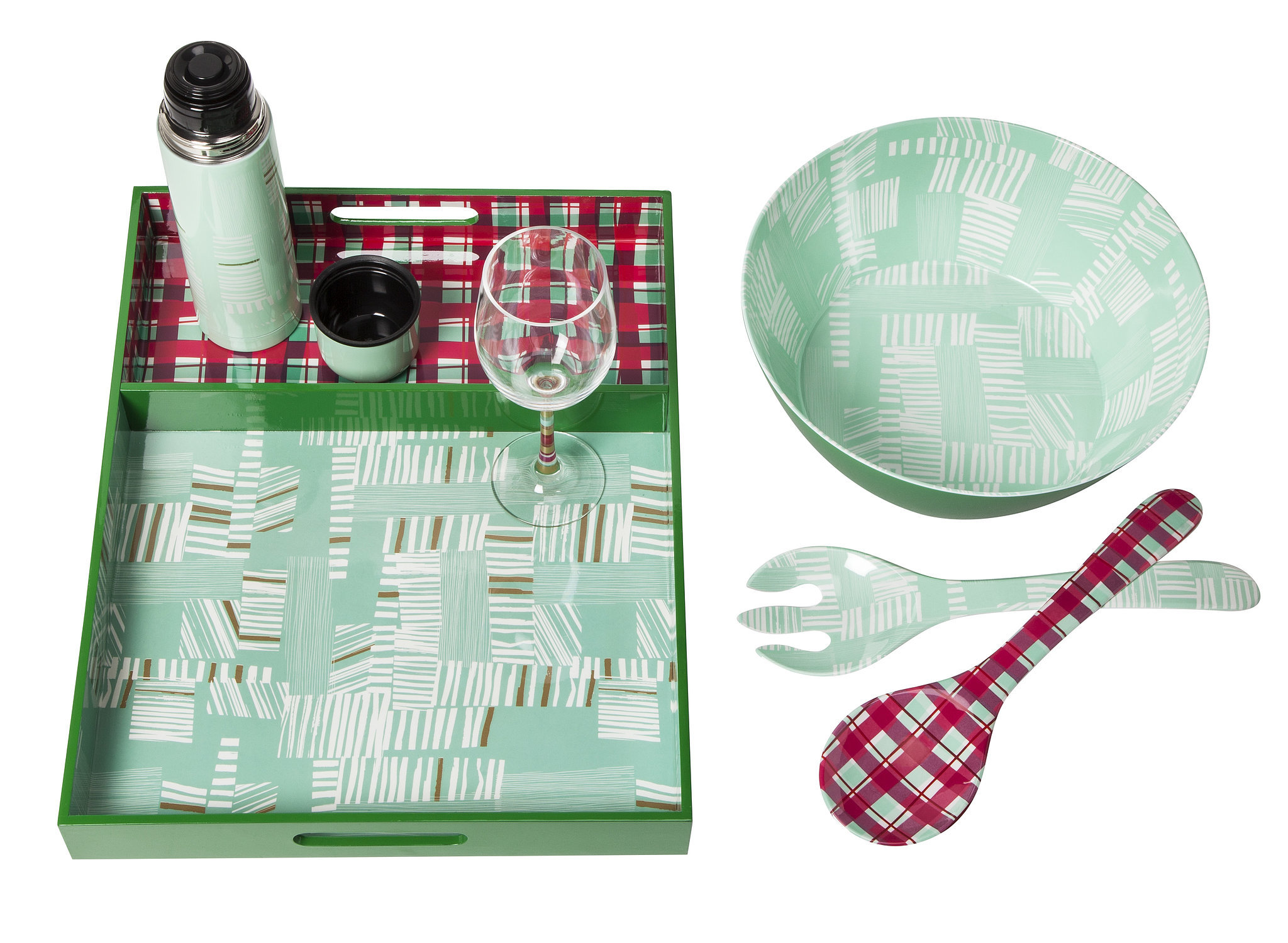 Oh Joy! Divided Tray (20), Insulated Thermos (15), Wine Glass (4
