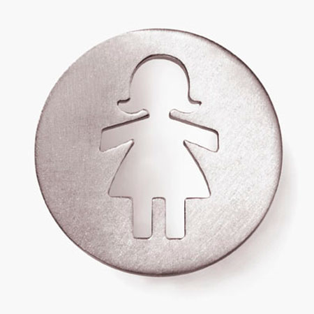 Ava Brushed Solid 14k White Gold