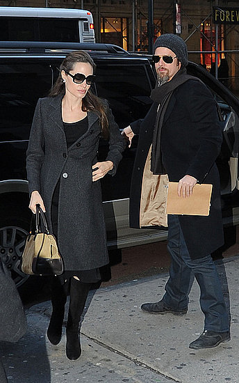 Brad and Angie spotted taking care of  a few errands in Midtown Manhattan