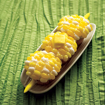 Corn on the cob cupcakes