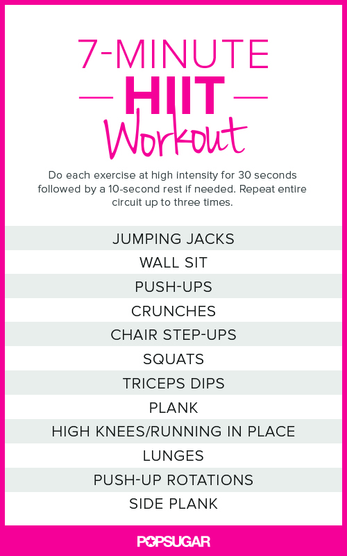 7-Minute HIIT Workout | POPSUGAR Fitness