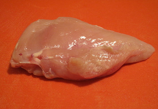 Separate the chicken breasts.