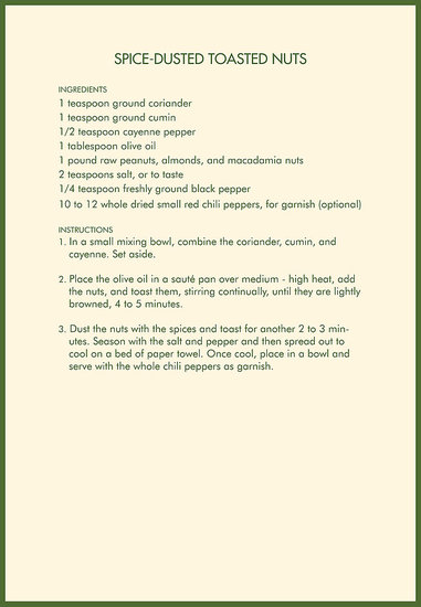 Spice-Dusted Toasted Nuts