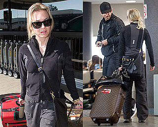Photos of Bradley Cooper and Renee Zellweger at LAX and Vancouver International Airport