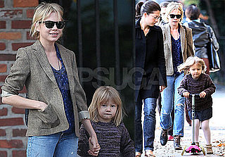 Photos of Michelle Williams and Matilda Ledger in Brooklyn