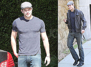 Photos of Kellan Lutz Wearing a Tight T-Shirt as He Runs Errands in LA