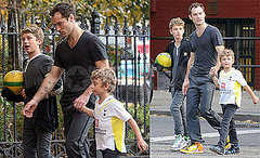 Photos of Jude Law With Sons Rafferty and Rudy While Baby Sophia Debuts in Hello! Photos of Jude Law With Sons Rafferty and Rudy While Baby Sophia Debuts in Hello!