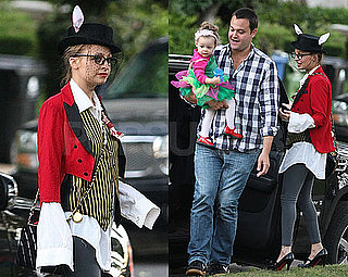 Photos of Nicole Richie and Harlow Dressed Up For Halloween, Nicole With A Ring on Her Left Hand