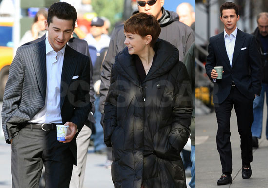 Photos of Shia and Carey on Set Photos of Shia and Carey on Set