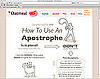 Website of the Day: Apostrophe Me