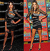 Victoria's Secret Models Selita Ebanks and Alessandra Ambrosio Wear the Same Balmain Dress