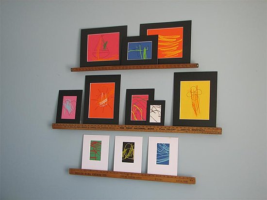 Flea Market Style shows you how to turn yardsticks into wall shelves. Flea Market Style shows you how to turn yardsticks into wall shelves.
