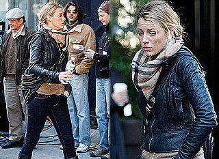 Blake Lively on Set of Gossip Girl, Serena Van Der Woodsen's leather Cross Body Bag