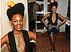 Photos of Shingai Shoniwa of the Noisettes at the 2009 Q Awards with Fruit Head Piece