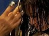 Watch "Edward Scissorhands" Cut Hair With Flair  