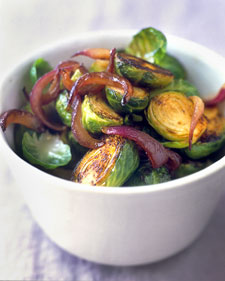 Brussels Sprouts With Vinegar-Glazed Red Onions Brussels Sprouts With Vinegar-Glazed Red Onions