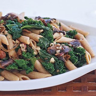 Recipe For Whole Wheat Pasta With Mushrooms and Kale