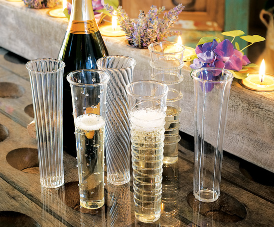 Venetian-Style Champagne Flutes