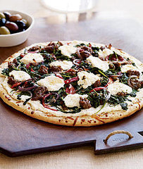 Easy Sausage-Ricotta-Arugula Pizza Recipe Easy Sausage-Ricotta-Arugula Pizza Recipe