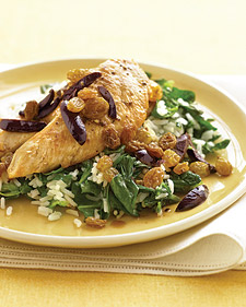 Fast and Easy Recipe for Chicken with Spinach Rice