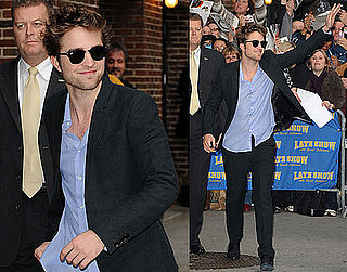 Photos of Robert Pattinson Promoting New Moon on The Late Show