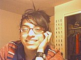 red glasses