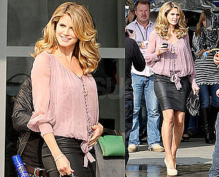Photos of New Mom Heidi Klum Shooting a Commercial in LA