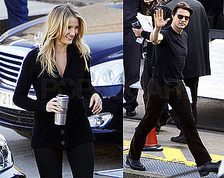 Photos of Cameron Diaz and Tom Cruise on the set of Knight and Day in Spain