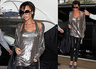 Photos of Victoria Beckham at LAX; Talking About Her Fashion Lines