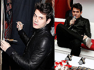 Photos of John Mayer at the H&M Artist Gift Lounge in NYC 2009-12-13 06:00:00