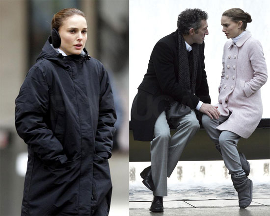 Photos of Natalie Portman Filming Black Swan in NYC 2009-12-07 15:39:45