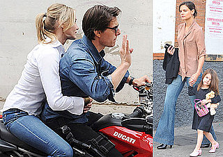 Photos of Suri Cruise in High Heels Carrying a Purse of Lip Gloss