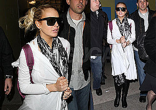 Photos of Lindsay Lohan Arriving Back at LAX After Traveling to India to Film a BBC Special