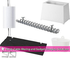 Ikea's Affordable Cable Management and Gadget Charging Solutions