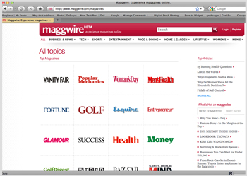 Find Popular Magazine Articles on Maggwire