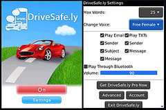 DriveSafely App Reads Your Blackberry Texts To You While You're Driving DriveSafely App Reads Your Blackberry Texts To You While You're Driving