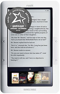 Barnes and Noble Nook Named GeekSugar Reader's Favorite eReading Device