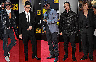 Photos of Pete Wentz, Ne-Yo, Joe Perry, Adam Lambert, and Keith Urban on 2009 American Music Awards Red Carpet 2009-11-22 18:27:53