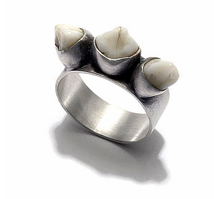 Jewelry Made Out of . . . Human Teeth and Hair! 
