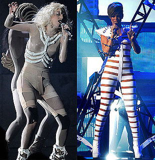 Lady Gaga and Rihanna Performance Outfits at 2009 American Music Awards