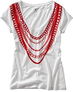 Photo of Stella McCartney For Gap (Product) RED Chain Tee 2009-12-01 04:00:22
