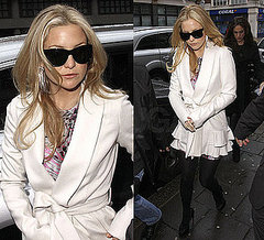 Photo of Kate Hudson in London Wearing Ruffled Ivory Coat Photo of Kate Hudson in London Wearing Ruffled Ivory Coat