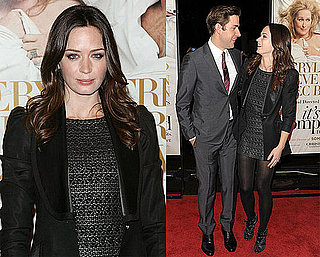 Emily Blunt Wears All Black and Black Tuxedo Blazer at the It's Complicated Premiere