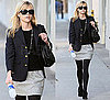Photo of Reese Witherspoon in Blazer and Gray Skirt Shopping in Beverly Hills