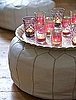 Casa Quickie:  Pouf + Tray = Instant Entertaining Space
